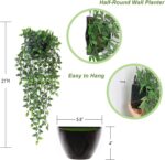 Artificial Hanging Plants,2 Pack Fake Wall Plants,Faux Mandala Vines Potted Plan... - Image 3
