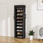 VTRIN Vertical Narrow Shoe Rack Organizer 10 Tier Tall Shoe Shelf Holds 20-22 Pa... - Image 3
