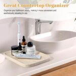 Koville Romano Travertine Tray, 12"x8" Natural Stone Vanity Tray for Countertop ... - Image 5