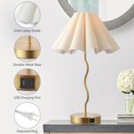 EOEYYOYB Pleated Table Lamp, Table Lamp for Bedroom, Bedside Lamps for Nightstan... - Image 4