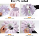 EOEYYOYB Pleated Table Lamp, Table Lamp for Bedroom, Bedside Lamps for Nightstan... - Image 5
