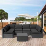 Outdoor Cushions for Patio Furniture,14Pieces Water-Resistant Replacement Cushio... - Image 4