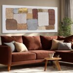 Dolidoteart Abstract Canvas Wall Art, Oversized Earth Tone Geometric Wall Decor ... - Image 4