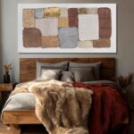 Dolidoteart Abstract Canvas Wall Art, Oversized Earth Tone Geometric Wall Decor ... - Image 5