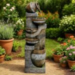 Naturefalls 42.5" Tall Outdoor Water Fountain and Waterfalls - Large Garden Foun... - Image 3