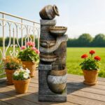 Naturefalls 42.5" Tall Outdoor Water Fountain and Waterfalls - Large Garden Foun... - Image 4