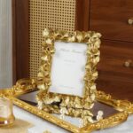 Cuspin 4x6 Gold Picture Frames Vintage Gold Frame, Ornate Leaf Textured Hand-Cra... - Image 3