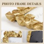 Cuspin 4x6 Gold Picture Frames Vintage Gold Frame, Ornate Leaf Textured Hand-Cra... - Image 4