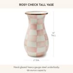 MACKENZIE-CHILDS Tall Enamel Vase, Unique Flower Vase, Bouquet Vase Decor for Li... - Image 4