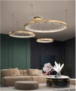 Modern Led Ceiling Chandelier for Living Room Crystal Hanging Lamp Luxury Home D... - Image 6