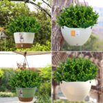Lnoicy Artificial Greenery Plants Outdoor UV Resistant Fake Plants Boxwood Shrub... - Image 5