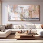 Kureful Large Painting Gold Abstract Wall Art for Living Room Bedroom Office Mod... - Image 3