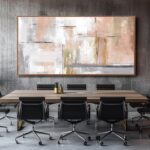 Kureful Large Painting Gold Abstract Wall Art for Living Room Bedroom Office Mod... - Image 5