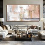 Kureful Large Painting Gold Abstract Wall Art for Living Room Bedroom Office Mod... - Image 8