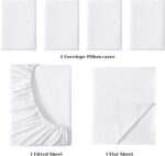 BYSURE King Size Sheets Set White - Super Soft Hotel Luxury Bed Sheets with Deep... - Image 4
