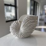 Nautilus Shell Sculpture - Replica Beach Themed Ocean Decor for Home - Rustic Wh... - Image 8