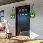2 Pack Hanging Planters, 9.8 Inch Metal Plant Hanger, Decorative Glossy Black Pl... - Image 6