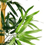 Amazon Basics Artificial Bamboo Plant with Plastic Planter Pot, 39.4", Green, Ho... - Image 4