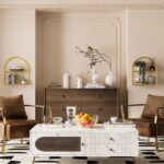 Crofy Gold Arched Frame Wall Shelf, Decorative 2 Tier Bathroom Wall Shelf with T... - Image 6