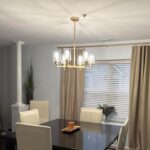 Modern Gold Chandeliers for Dining Room, 6-Light Chandelier Light Fixture with C... - Image 6
