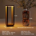 2 Pack Cordless Table Lamp Rechargeable, IP55 Waterproof, 60h Runtime Protable O... - Image 4