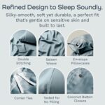 Olive + Crate Tencel King Duvet Cover Set - Hypoallergenic, Cooling Lyocell, Euc... - Image 6