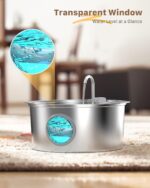 Dog Water Fountain for Large Dogs: 7L/236oz/1.8G Dog Fountain Stainless Steel - ... - Image 5