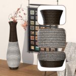 Large Hand-Woven PVC Rattan Floor Vase, 39.3 Inch Tall Home Decor Floor Vase for... - Image 9