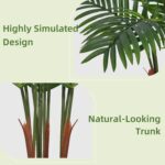 Artificial Palm Plant Indoor 5FT Fake Tree with Mocha Diamond Planter Faux Tropi... - Image 5