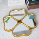 Small Decoritive Heart Wall Mirrors Set of 3, Decorative Four-Leaf Clover Mirror... - Image 4