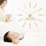 DIY Wall Clock, 3D Mirror Stickers Large Frameless Wall Clock Modern Design Watc... - Image 3