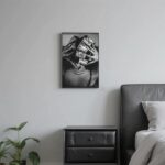 CDLJL Abstract Wall Art Trendy Black And White Black Woman Money On Head Unframe... - Image 4