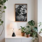 CDLJL Abstract Wall Art Trendy Black And White Black Woman Money On Head Unframe... - Image 6