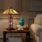Capulina 26" Modern Tiffany Table Lamp - Picasso Abstract Stained Glass Desk Lam... - Image 6