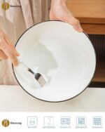 Yeacccng White Pasta Bowls Set of 6, 9.25 Inch 50 Oz Large Ceramic Soup Salad Bo... - Image 3