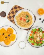 Yeacccng White Pasta Bowls Set of 6, 9.25 Inch 50 Oz Large Ceramic Soup Salad Bo... - Image 6