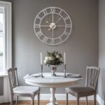 Cuspin Silver Wall Clock for Living Room Decor, 24 Inch Large Metal Wall Clock M... - Image 3