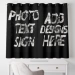 Custom Grommet Blackout Curtains Personalized Window Drapes, Add Photos Text Cus... - Image 4