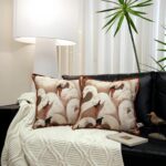 Avigers Throw Pillow Covers18x18inch Set of 2, Embroidered Floral Decorative Pat... - Image 3