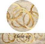 KREATIVE ARTS Large Abstract Canvas Art, Brown and Gold Pastel Paint Strokes, Mo... - Image 6