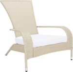 SAFAVIEH Outdoor Patio Furniture Collection Edna 3-Piece Lounge Set with Beige F... - Image 9