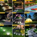 6 Pack Solar Ground Lights Outdoor, 8 LED Mini Flat Solar Disc Lights, IP65 Wate... - Image 7