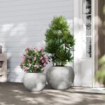 DTY Mount Sherman 16.1'' D x 13.6'' H (Pot Opening 11.8") Fiberstone Round Plant... - Image 6