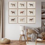 LOARTVE 9Pcs Vintage Horse Canvas Wall Art Posters,Farmhouse Horse Art Prints Ru... - Image 4
