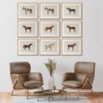 LOARTVE 9Pcs Vintage Horse Canvas Wall Art Posters,Farmhouse Horse Art Prints Ru... - Image 8