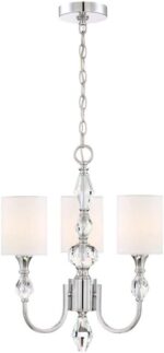 Designers Fountain 89983-CH Evi 3 Light Chandelier Silver, 20.25x16.75x16.75 - Image 3