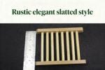 2-Pack Bamboo Soap Tray Set - Self-Draining Wooden Soap Holder for Bathroom, Sho... - Image 4