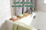2-Pack Bamboo Soap Tray Set - Self-Draining Wooden Soap Holder for Bathroom, Sho... - Image 7