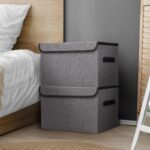 Bagnizer Large 17" 42 Quarts Collapsible Stackable Storage Bins with Lids [3-Pac... - Image 5