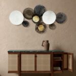 HAVFIFK Metal Wall Art - Abstract 3D Large 54" Brown White Wall Decor for Living... - Image 7